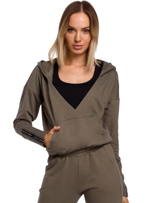 made of emotion Bluza w kolorze khaki rozmiar: M