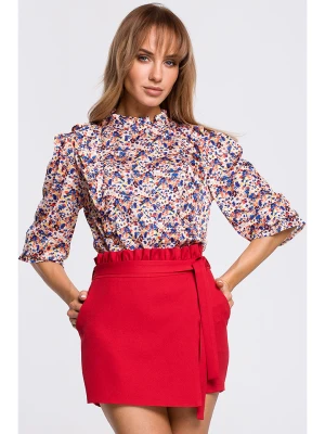 made of emotion Bluzka w kolorze biało-niebiesko-czerwonym rozmiar: XL