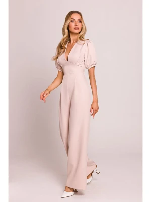 made of emotion Kombinezon w kolorze beżowym rozmiar: L