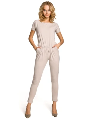 made of emotion Kombinezon w kolorze beżowym rozmiar: XL