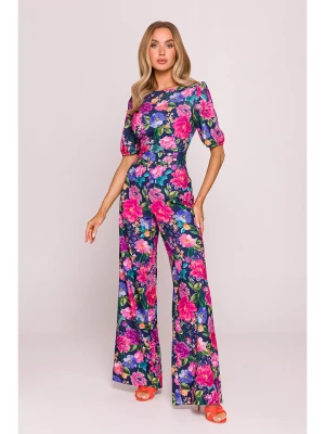 made of emotion Kombinezon w kolorze granatowo-różowym rozmiar: M