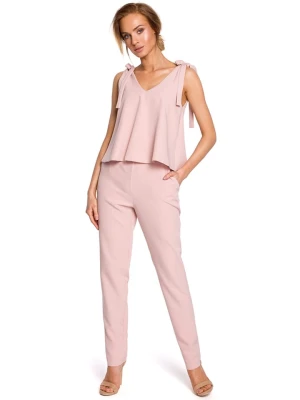 made of emotion Kombinezon w kolorze jasnoróżowym rozmiar: M