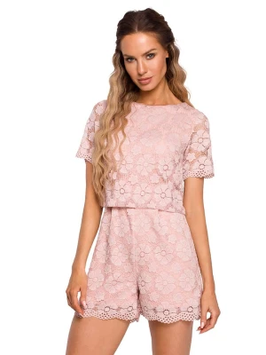 Zdjęcie produktu made of emotion Kombinezon w kolorze jasnoróżowym ze wzorem rozmiar: M