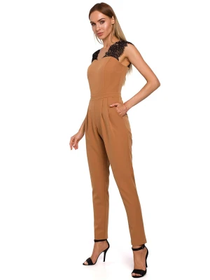 made of emotion Kombinezon w kolorze musztardowo-czarnym rozmiar: L