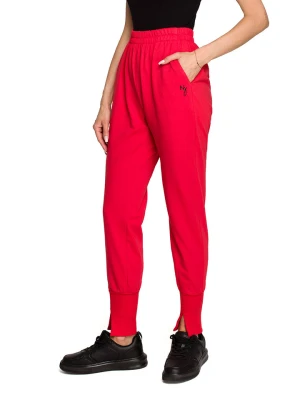 made of emotion Spodnie dresowe w kolorze czerwonym rozmiar: L