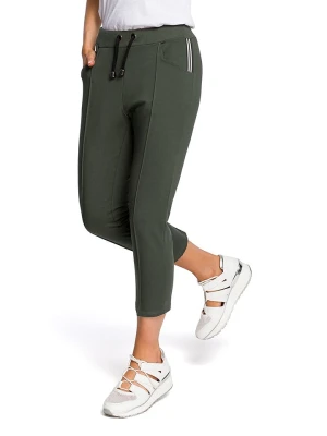 made of emotion Spodnie dresowe w kolorze khaki rozmiar: S