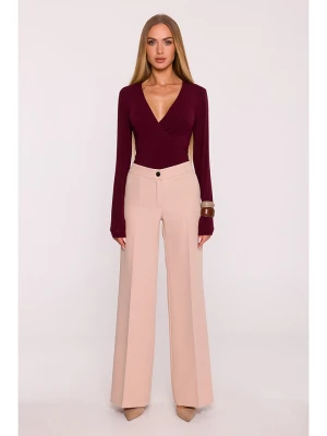 made of emotion Spodnie w kolorze beżowym rozmiar: XXL