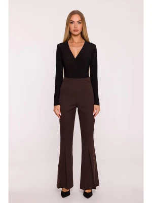 made of emotion Spodnie w kolorze brązowym rozmiar: L