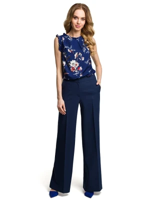 made of emotion Spodnie w kolorze granatowym rozmiar: L