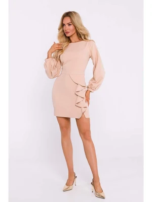 made of emotion Sukienka w kolorze beżowym rozmiar: L