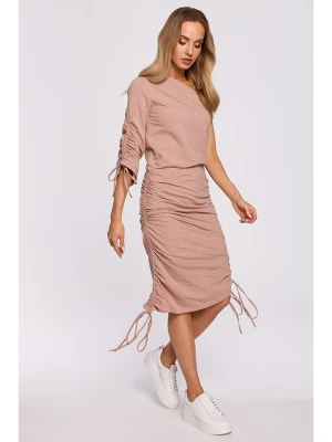 made of emotion Sukienka w kolorze beżowym rozmiar: S