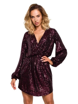 made of emotion Sukienka w kolorze bordowo-fioletowym rozmiar: M