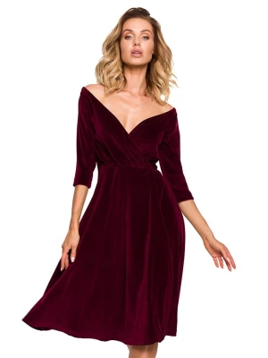 made of emotion Sukienka w kolorze burgundowym rozmiar: L