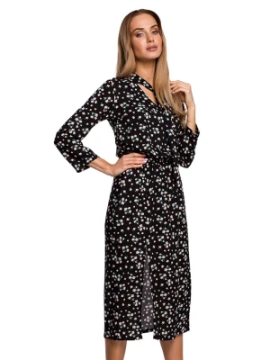 made of emotion Sukienka w kolorze czarno-biało-zielonym rozmiar: XL