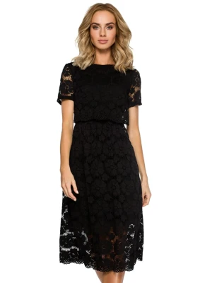 made of emotion Sukienka w kolorze czarnym ze wzorem rozmiar: XXL