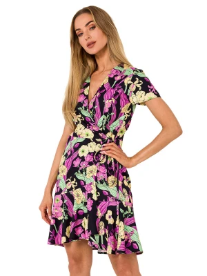 made of emotion Sukienka w kolorze czarnym ze wzorem rozmiar: M