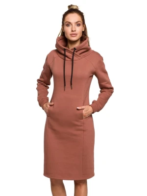 made of emotion Sukienka w kolorze czerwonobrązowym rozmiar: S