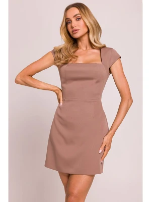 made of emotion Sukienka w kolorze jasnobrązowym rozmiar: L