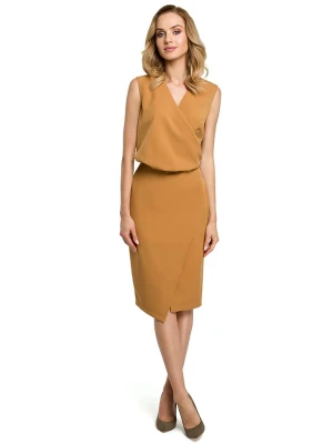 made of emotion Sukienka w kolorze jasnobrązowym rozmiar: M