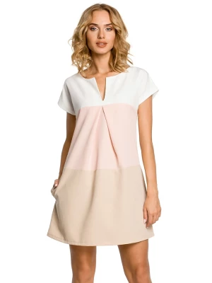 made of emotion Sukienka w kolorze jasnoróżowym ze wzorem rozmiar: XL