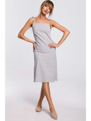 made of emotion Sukienka w kolorze jasnoszarym rozmiar: L