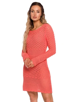 made of emotion Sukienka w kolorze koralowym rozmiar: L/XL