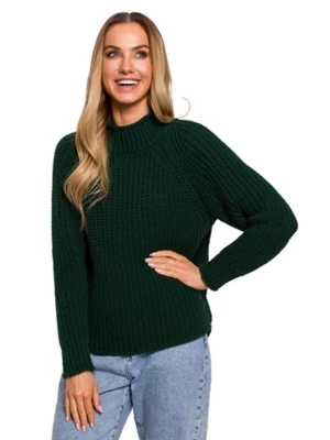 made of emotion Sweter w kolorze ciemnozielonym rozmiar: L/XL