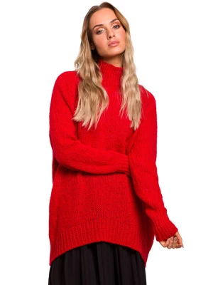made of emotion Sweter w kolorze czerwonym rozmiar: S/M