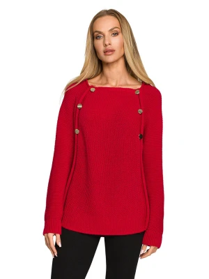 made of emotion Sweter w kolorze czerwonym rozmiar: S / M