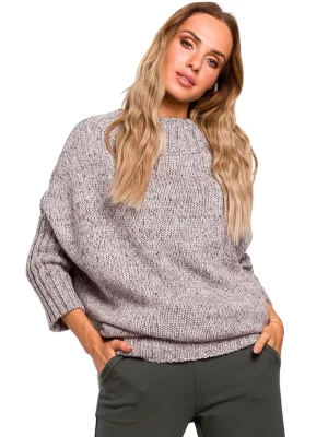 made of emotion Sweter w kolorze szarym rozmiar: S/M