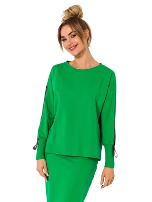 made of emotion Sweter w kolorze zielonym rozmiar: L