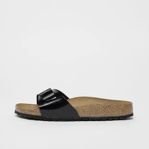 Madrid Birko-Flor Lack, markiBirkenstock, Klapki i sandały, w kolorze czarny, rozmiar: