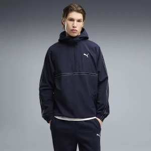 Męska bluza z kapturem PUMA Class Relaxed Pinnacle z krótkim zamkiem, Akcesoria, Niebieski Navy