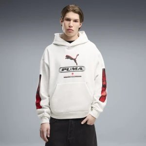 Męska bluza z kapturem PUMA Sport Boxy Graphic Fleece, Akcesoria, Biały