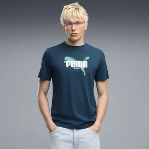 Męska koszulka Graphics PUMA, Odzież, Niebieski
