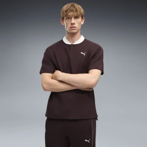 Męska koszulka polo PUMA Class o luźnym kroju, Odzież, Brązowy