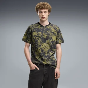 Męska koszulka PUMA Sport Camo, Odzież, Brązowy