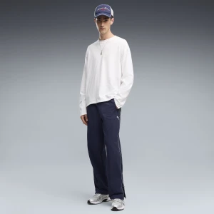 Męskie spodnie dresowe PUMA Class Relaxed Pinnacle Woven, Akcesoria, Niebieski Navy