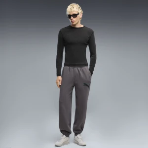 Męskie spodnie dresowe PUMA Sport Relaxed Street Graphic Fleece, Odzież, Szary