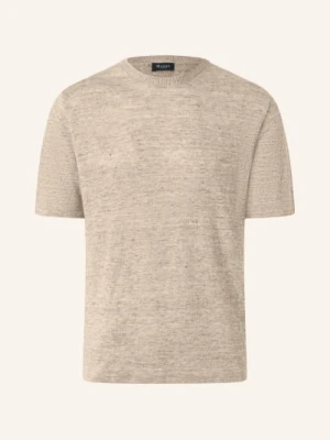 Maerz Muenchen Dzianinowa Koszulka Z Lnu beige