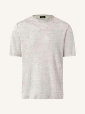 Maerz Muenchen Dzianinowa Koszulka Z Lnu grau