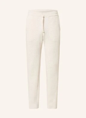 Maerz Muenchen Dzianinowe Spodnie Z Piki W Stylu Dresowym Regular Fit weiss