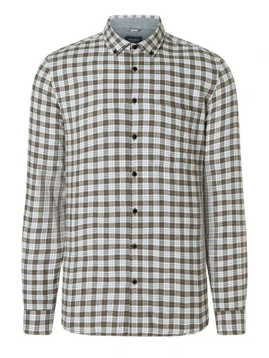 Maerz Muenchen Koszula w kolorze błękitno-brązowym rozmiar: 45/46