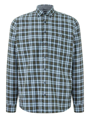 Maerz Muenchen Koszula w kolorze oliwkowo-błękitnym rozmiar: 39/40