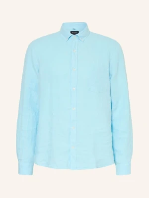 Maerz Muenchen Koszula Z Lnu Comfort Fit blau
