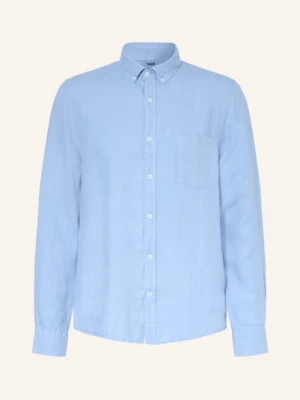 Maerz Muenchen Koszula Z Lnu Comfort Fit blau