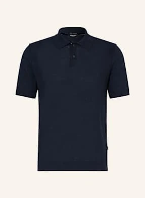 Maerz Muenchen Koszulka Polo Z Piki Z Dodatkiem Lnu blau