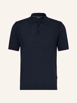 Maerz Muenchen Koszulka Polo Z Piki Z Dodatkiem Lnu blau