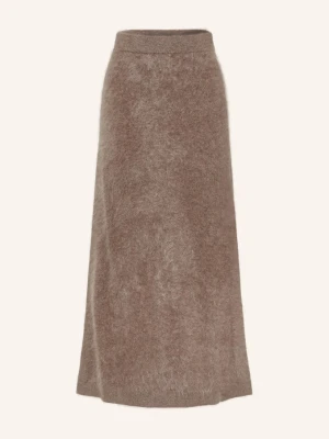 Maerz Muenchen Spódnica Dzianinowa Z Kaszmiru beige