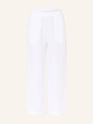 Maerz Muenchen Spodnie 7/8 Z Lnu weiss